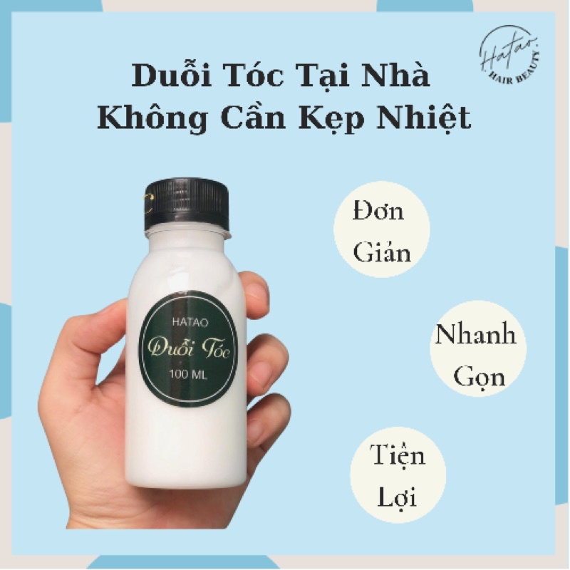 Thuốc duỗi ép tóc tại nhà không cần kẹp nhiệt nhà HATAO 100ml