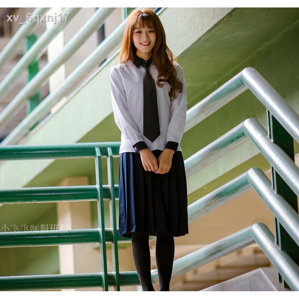 chân váy dàiváy đầm dáng xoè☒Học sinh cấp 2 và 3 đồng phục cặp đôi phù hợp với đại Nữ lớp Hàn Quốc jk Nhật Bản
