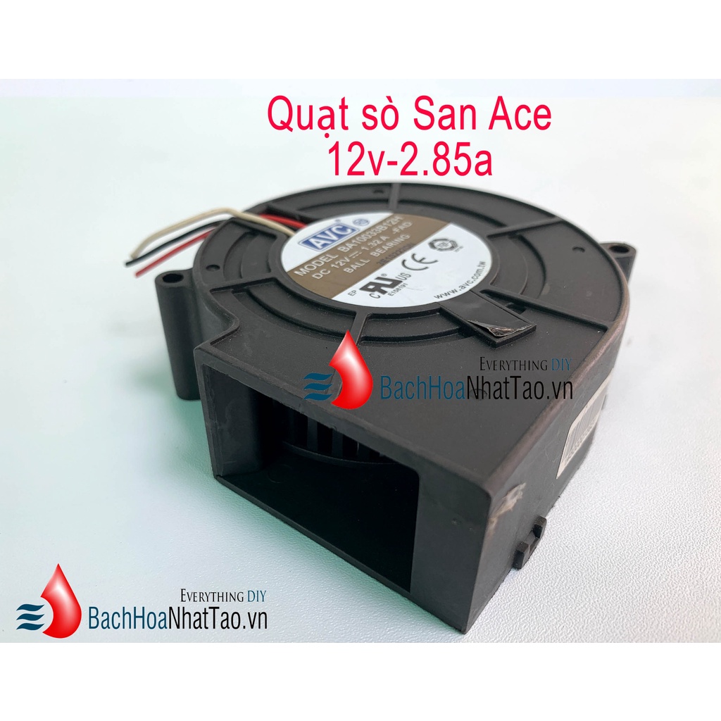 Quạt Sò 12v-0.85a ~2.85a