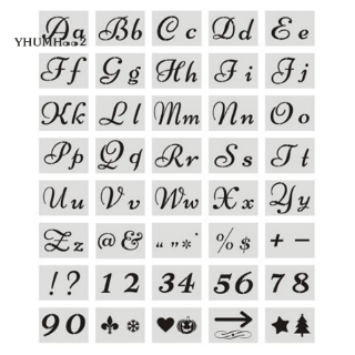 Set 40 Khuôn Vẽ Chữ Cái Trang Trí