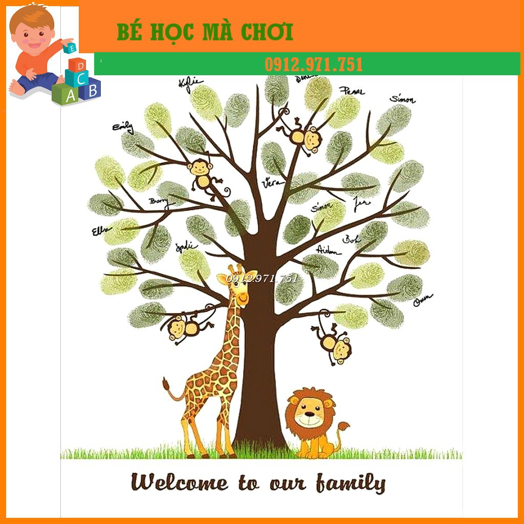 Màu vẽ vân tay 20 màu giúp bé thỏa sức sáng tạo - Mực in dấu vân tay