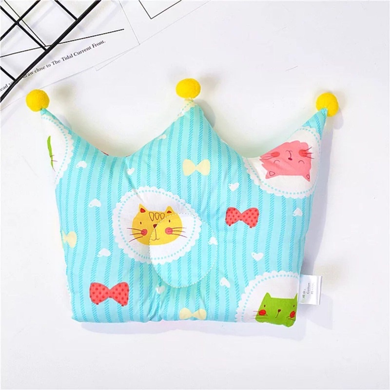 Gối Lõm Hình Vương Miện Chống Bẹt Đầu Cho Bé (30x25cm)