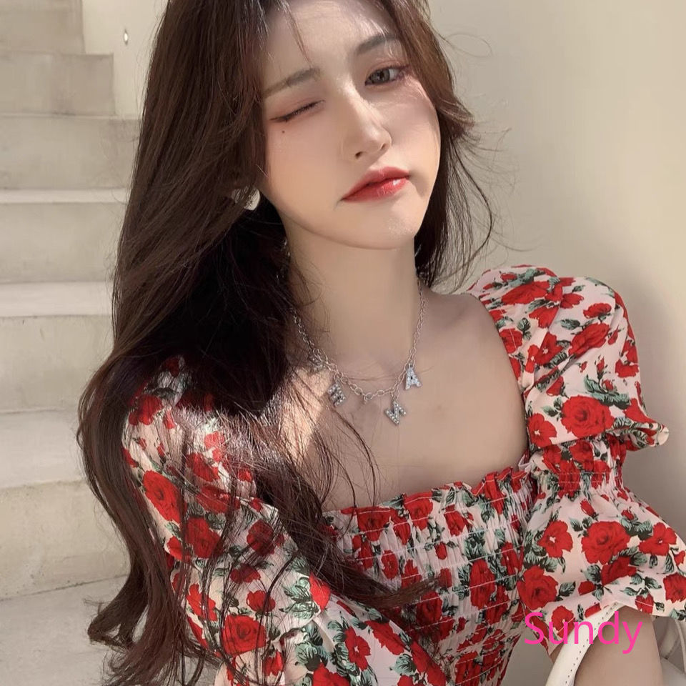 Đầm tay phồng phong cách dễ thương thời trang dành cho nữ