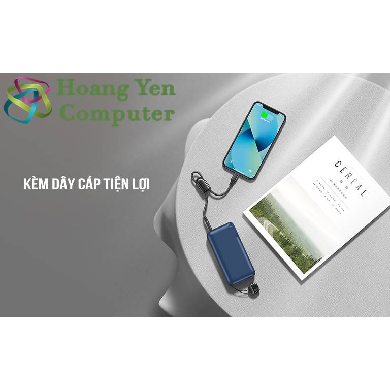 Sạc Dự Phòng Remax RPP-278 10000Mah (Sạc Nhanh QC3.0, PD20W), Nguồn AC Sạc Trực Tiếp - BH 1 Năm - Hoangyencomputer