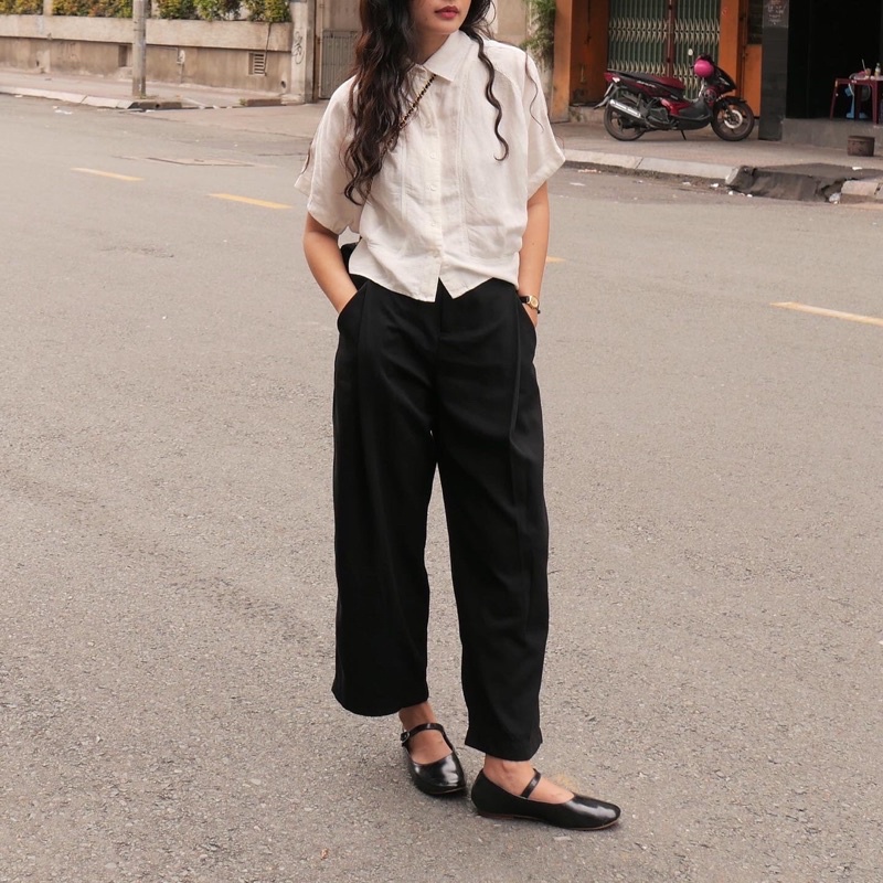 DE PLAGE - QUẦN PLEATED KAKI