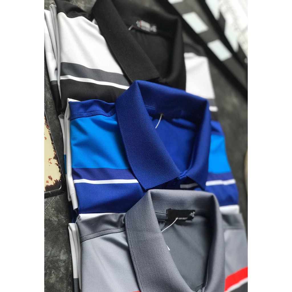 áo thun sport thể thao cổ bẻ ba màu | BigBuy360 - bigbuy360.vn