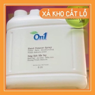 R44f Dung dịch rửa tay khô On1 5 lít hương Fresh Sakura - Sát khuẩn bề mặt - Xịt phun sương diệt khuẩn