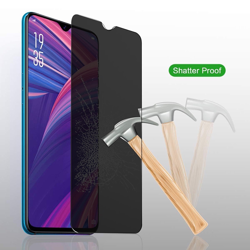 Kính cường lực 9H chống nhìn trộm cho Oppo Realme 6 5 3 2 Pro 5i 5S 6i C3 C2 Reno 2F 2Z 3 2 A5 A9 2020 A7 A5s A3s