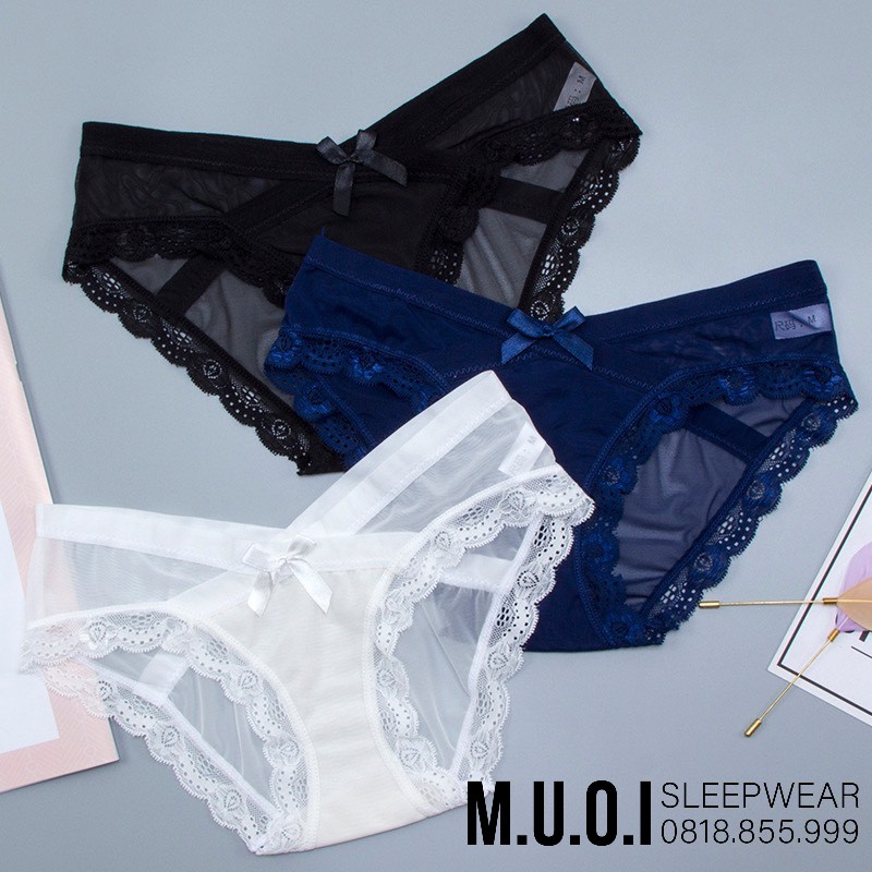 Quần Lót Ren Nữ Cạp Chéo mềm mại sexy quyến rũ gợi cảm mã QL003