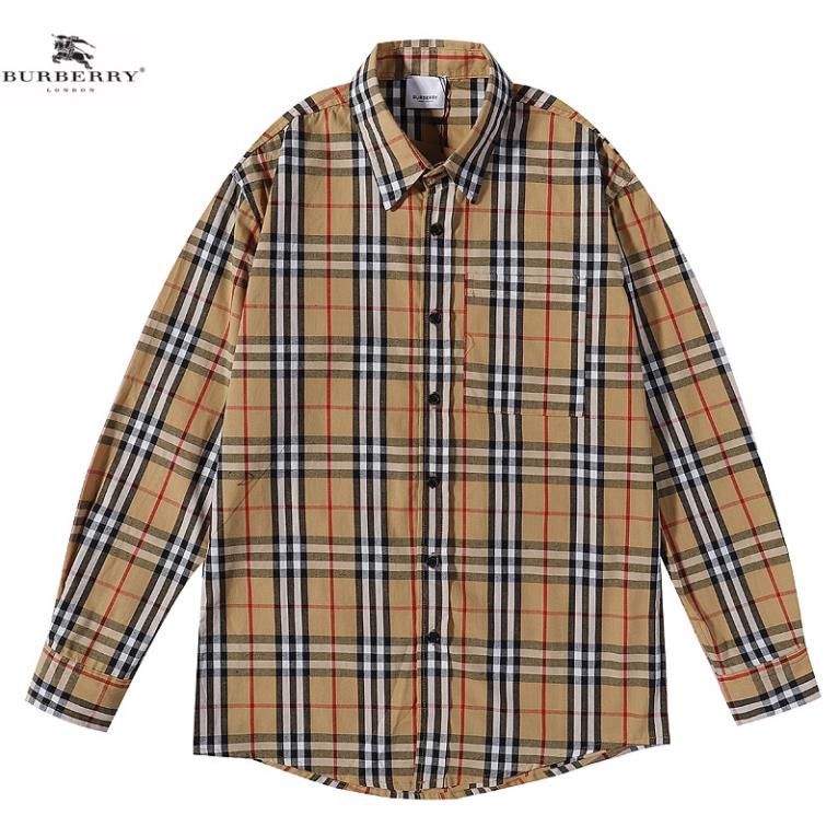 Áo sơ mi tay dài thêu chữ BURBERRY ! !