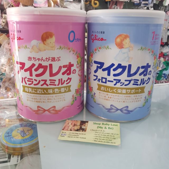 Sữa Glico số 1 và Glico số 2