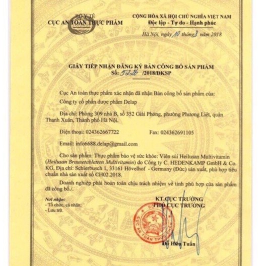 Thực Phẩm Chức Năng Viên Sủi Heilusan Vitamin C Tuýp 20 Viên | Thế Giới Skin Care