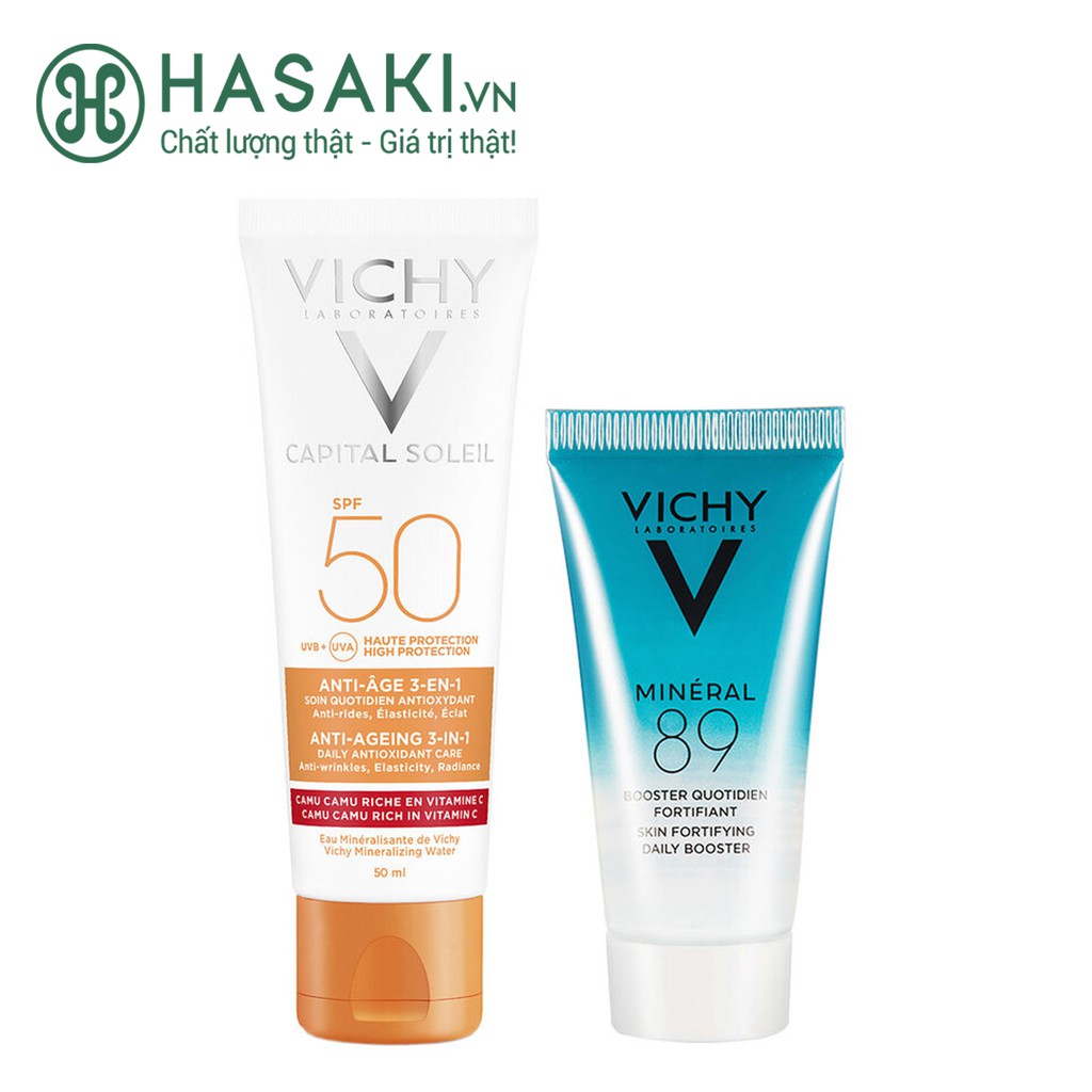 Bộ Đôi Vichy Chống Nắng Ngừa Lão Hóa &amp; Dưỡng Da Căng Mượt