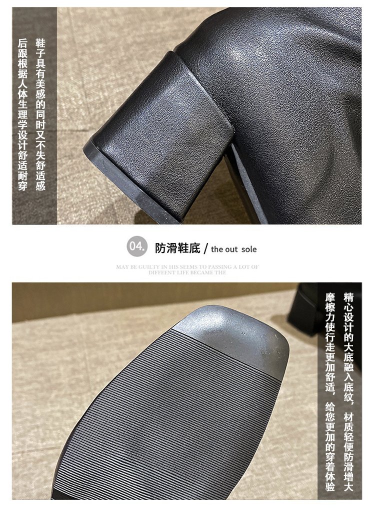 Giày bót mềm đế thấp màu trơn độ co giãn tốt thời trang sành điệu cho nữ | BigBuy360 - bigbuy360.vn