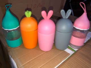 [Sale Sốc] Bình thủy tinh đựng nước siêu cute 300ml
