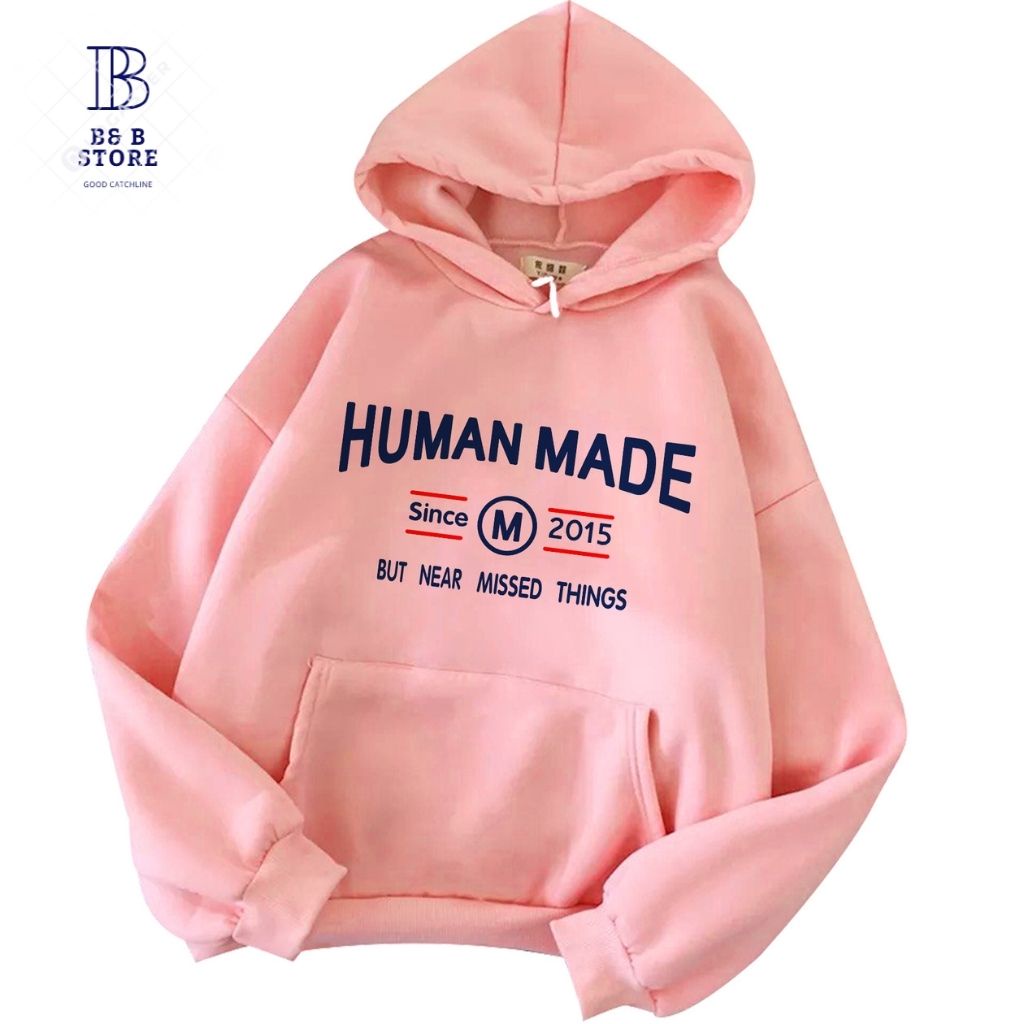 ÁO HOODIE IN HUMAN MADE FORM NAM NỮ NHIỀU MÀU ĐỦ SIZE