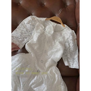 ĐẦM REN TRẮNG ĐÍNH ĐÁ
