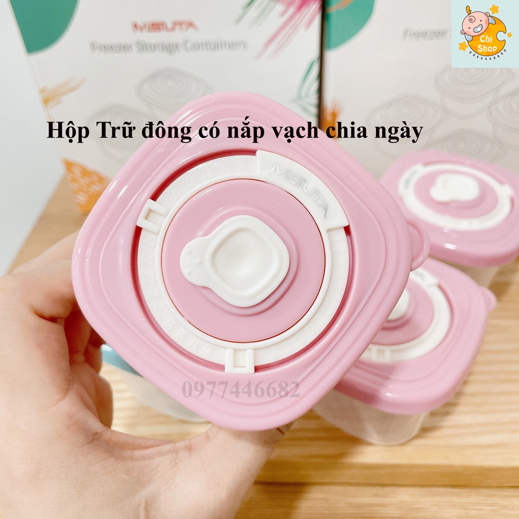 Hộp Trữ Đông ,Khay Trữ Đông Có Nắp 60 -150ml Bảo Quản Đồ Ăn Dặm Cho Bé Chống Rò Rỉ
