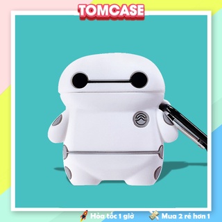 Ốp Vỏ Case Airpod 2/pro/3/1, bảo vệ hộp đựng tai nghe bluetooth Airpod 2/pro, hình biệt đội BIG HERO 6 - TOM CASE