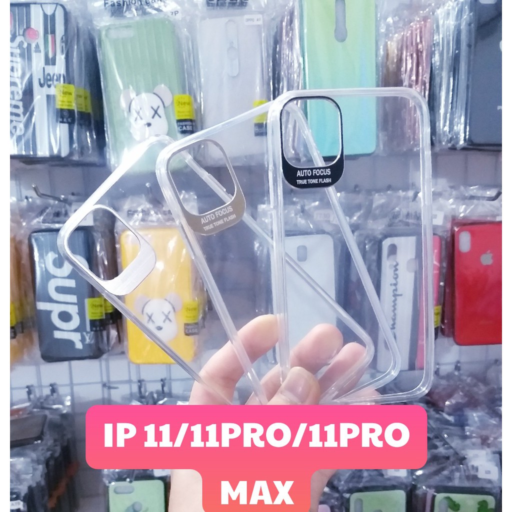 Ốp lưng Iphone 11 / ip 11 pro / ip 11 pro max lens autofocus dẻo có khung bảo vệ camera