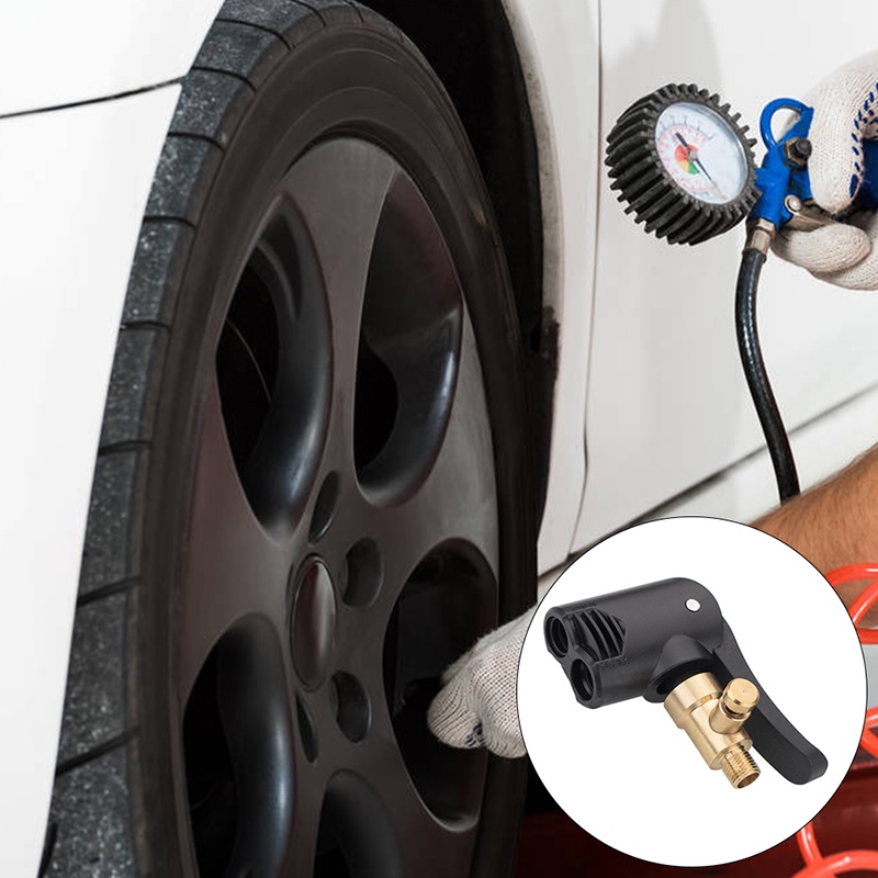 Mâm cặp khí nén 2 trong 1 sử dụng nối kẹp van ống bơm đa năng chuyên dụng dành cho lốp xe ô tô