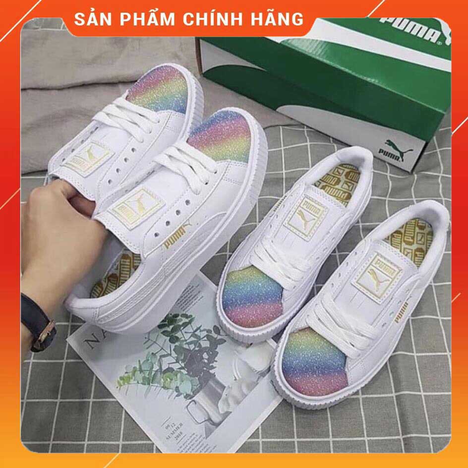 Giày Sneaker PU.MA Mũi 7 Màu Form Chuẩn Cao Cấp Full Size Nữ