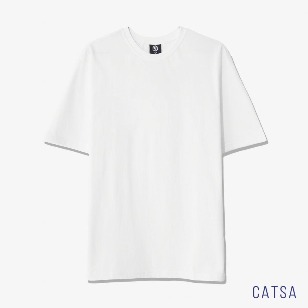 Áo thun cổ tròn CATSA Tshirt trơn, co giản, thấm hút mồ hôi ATN302 - ATN301