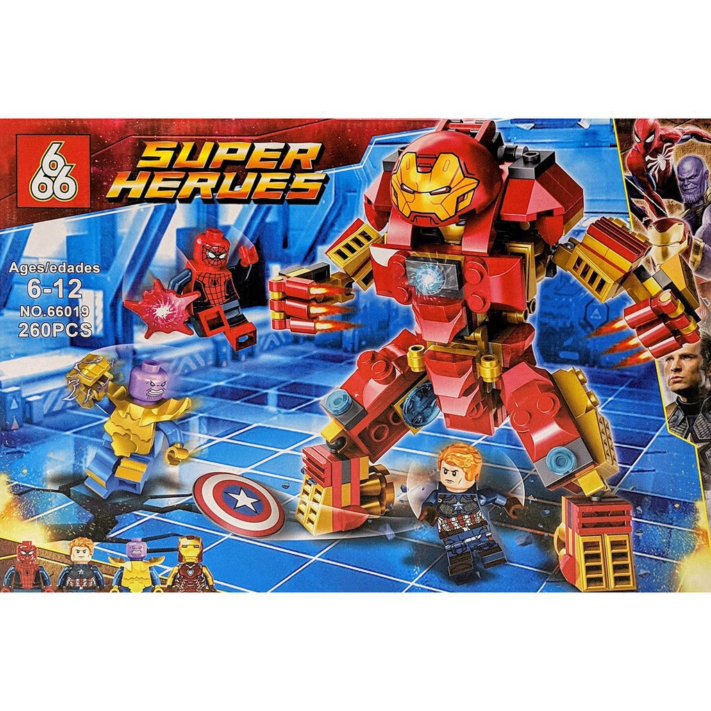 [Khai trương giảm giá] Bộ Lego 260 Miếng - Lắp ráp biệt đội siêu anh hùng và Thanos - Avenger End Game