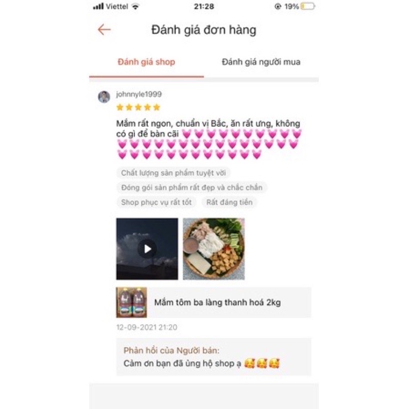 Mắm tôm ba làng thanh hoá 2kg