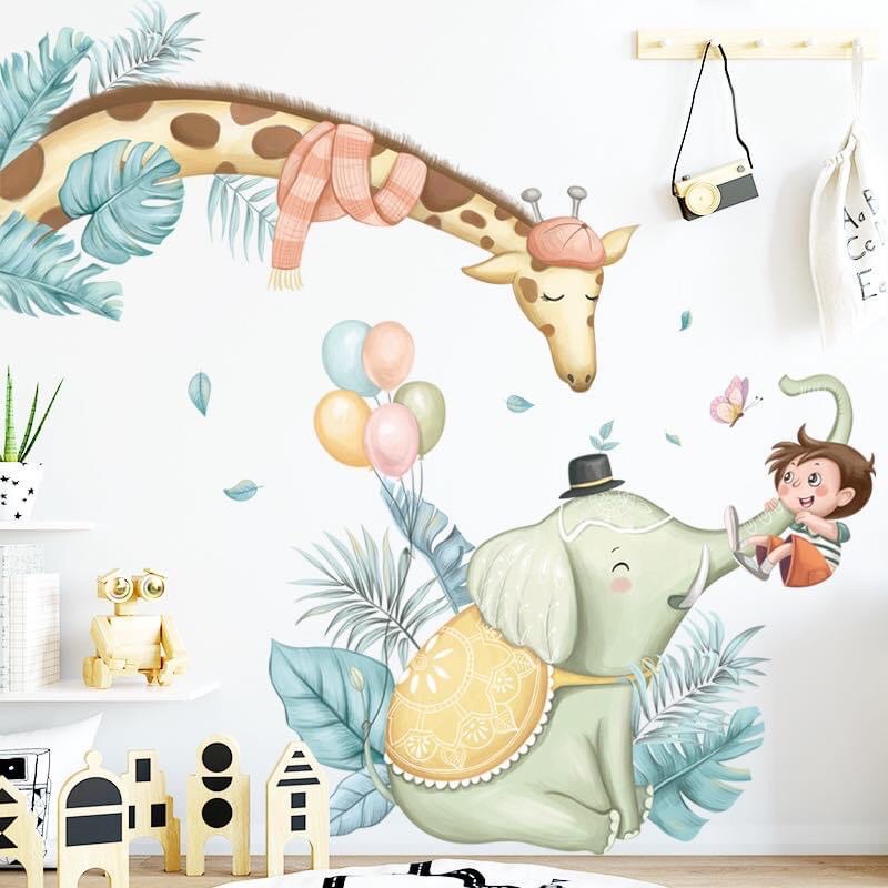 Decal Hàn Quốc trang trí phòng khách ,phòng ngủ,decal con vật cho bé