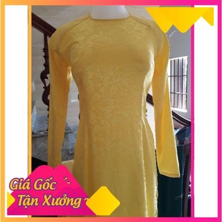 Áo dài cô dâu gấm tơ đẹp (kèm quần + mấn đội đầu)