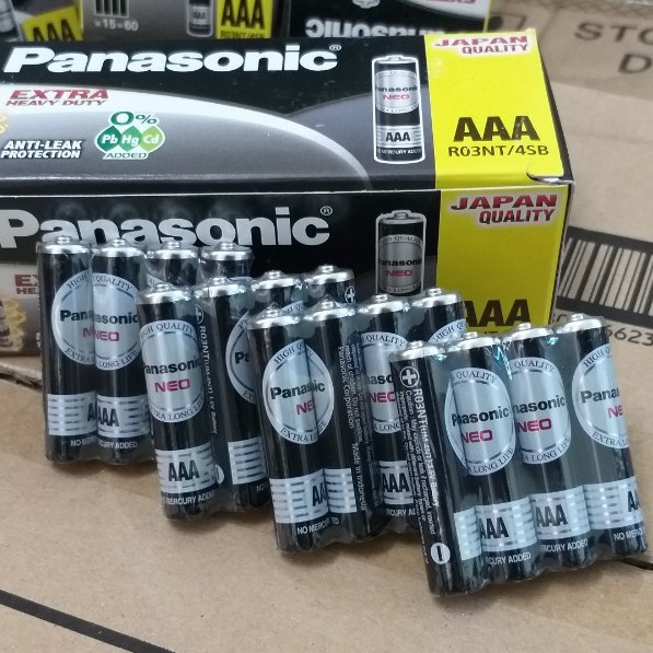 20 VIÊN PIN PANASONIC AAA NEO R03NT/2S, PIN ĐŨA AAA