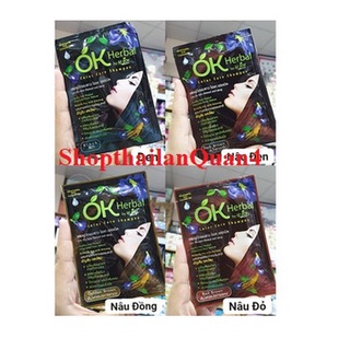 HCM- Dầu Gội Nhuộm Tóc Thảo dược OK Thái Lan (sp như hình)