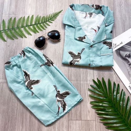 Bộ Ngủ Pijama Kate Cộc Tay Mẫu Mới Quần Cộc Bộ Mặc Nhà Pizama Dễ Thương Thoải Mái Cực Yêu