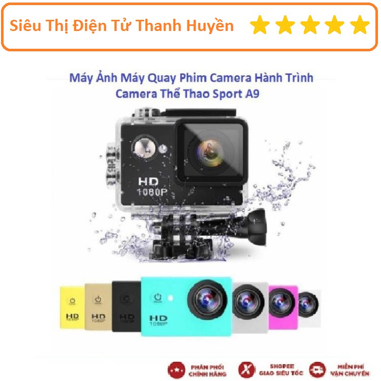 Camera Máy Ảnh,Máy Quay Phim,Camera Hành Trình Thể Thao Sport A9 Full HD 1080P