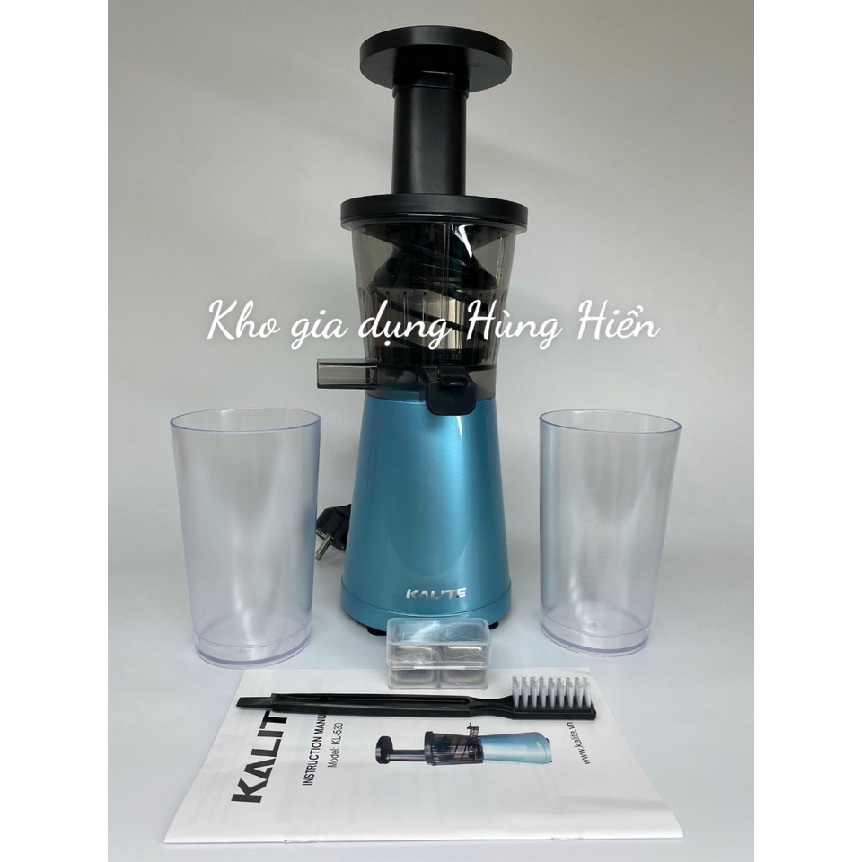 (Mã CHUT002 giảm 8%) Máy ép hoa quả chậm Kalite KL 530 dung tích 250ml ép kiệt bã - Hàng chính hãng bảo hành 12 tháng