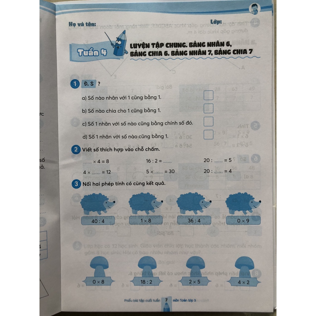 Sách - Phiếu bài tập cuối tuần Toán 3 - Kết nối tri thức với cuộc sống - NXB Giáo dục