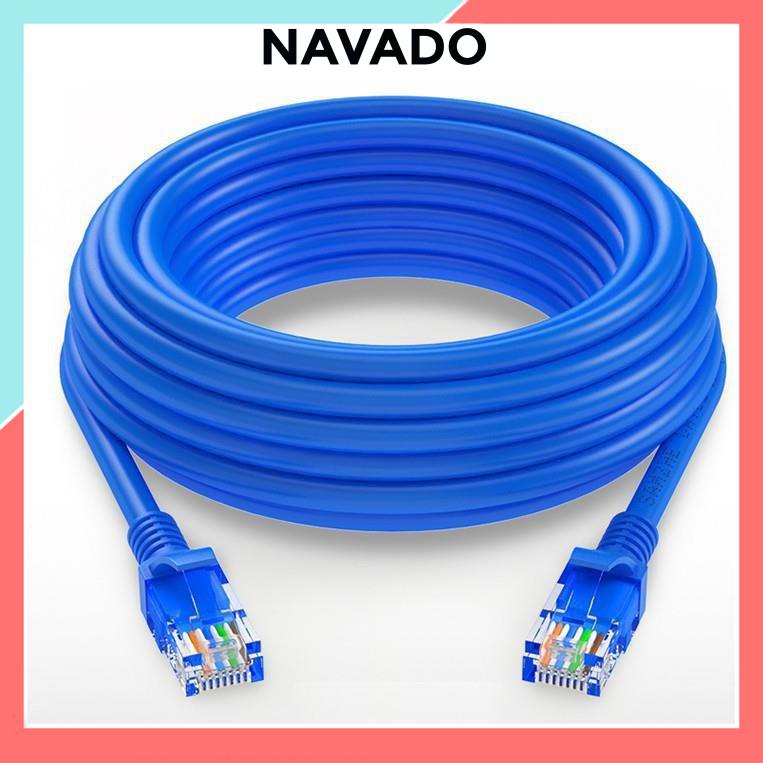 Cáp Mạng Dây mạng LAN  5M 10M và 15M 20M chuẩn RJ45 bấm sẵn 2 đầu kết nối internet, máy tính trong nhà ngoài trời DALAMO