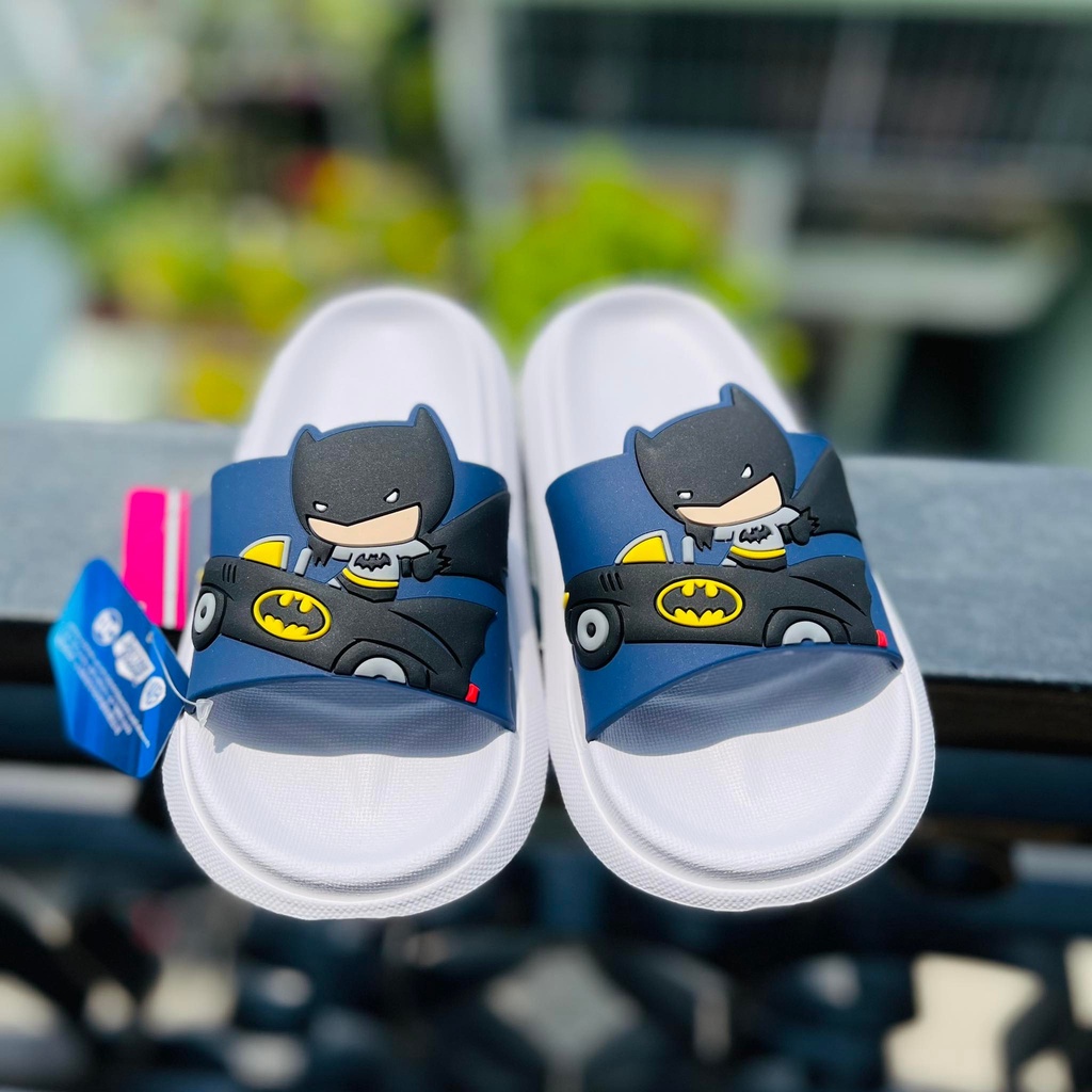 DÉP TRẺ EM BÉ TRAI BATMAN CỰC COOL [SALE SÔC] CHẤT LIỆU NHẸ, MANG ÊM CHÂN