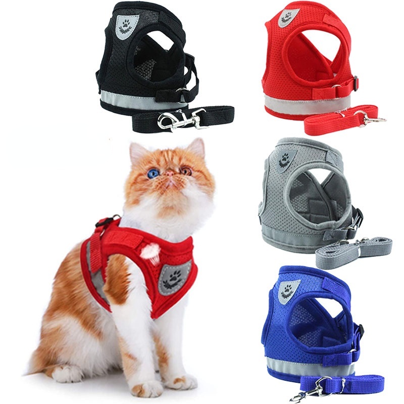 Áo Dây Dắt Thú Cưng Đi Dạo Phản Quang Dễ Điều Chỉnh