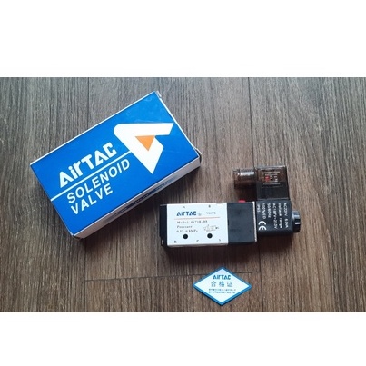 Van điện từ khí nén ⚡ CAO CẤP ⚡ Van điện từ 4V210-08-24VDC 1 coil AIRTAC độ bền cao ren 13