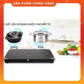 Bếp điện từ đôi kangaroo kg498n mặt kính ceramic