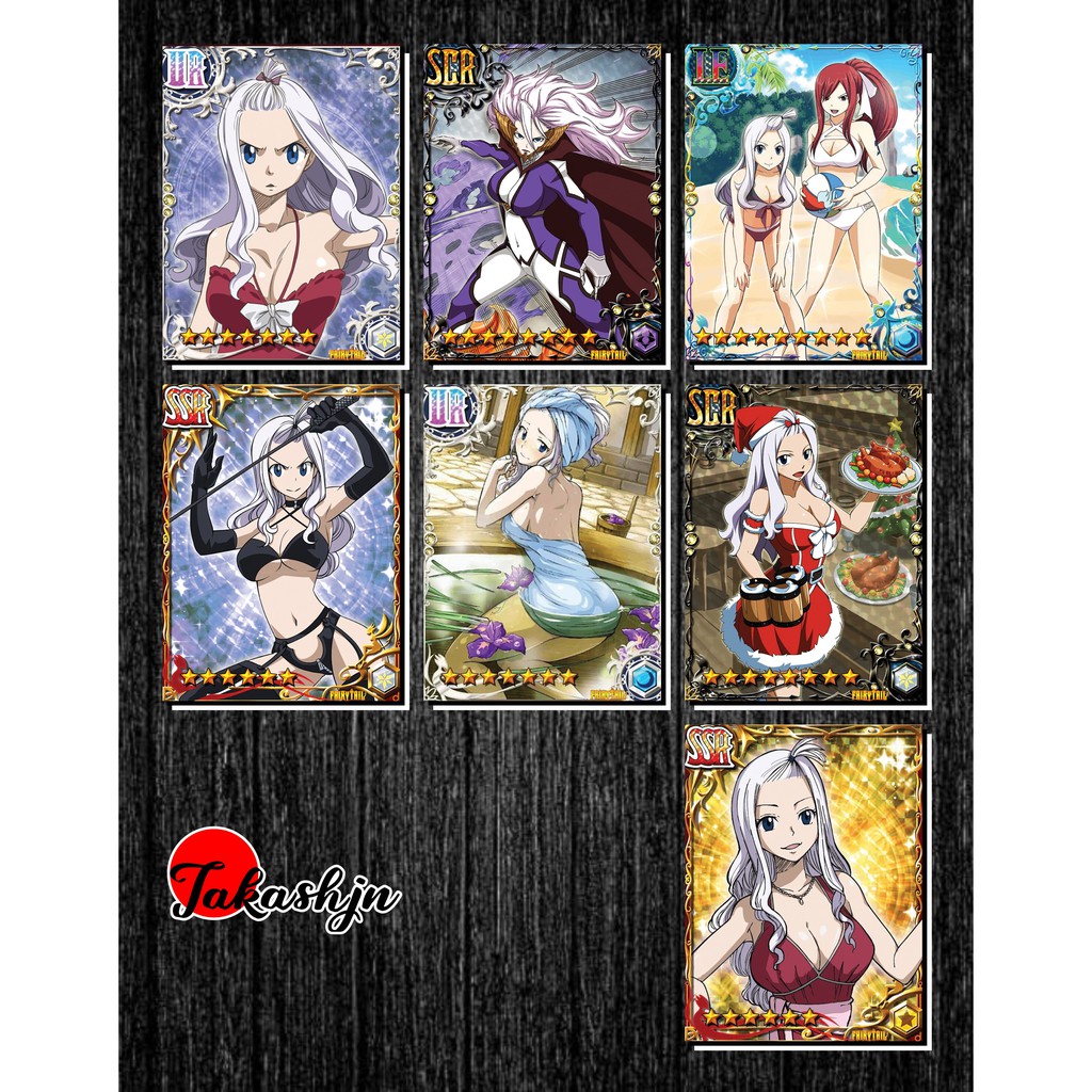 Thẻ bài Fairy Tail - Phần 13 - Mirajane Strauss - Khổ 6.3 cm x 8.4 cm