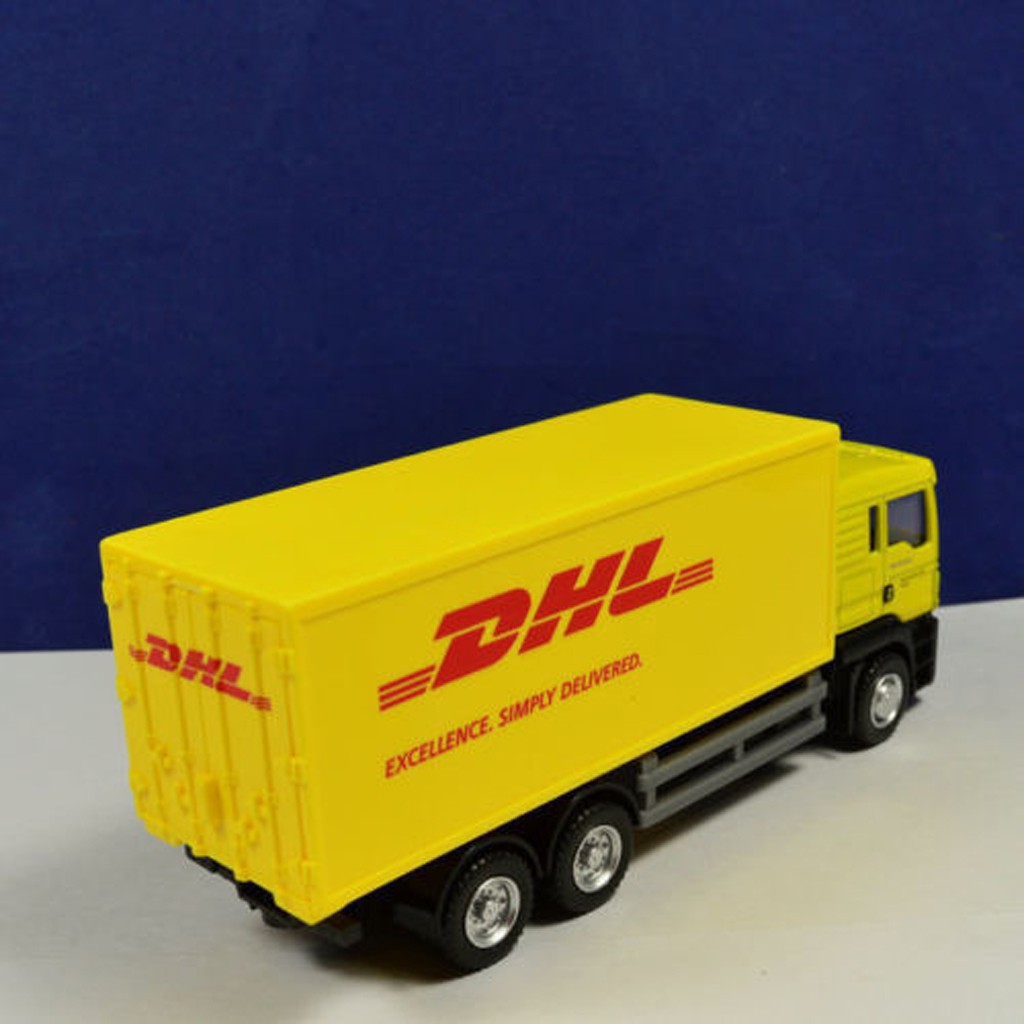 Mô hình xe tải DHL tỉ lệ 1:64 chất lượng