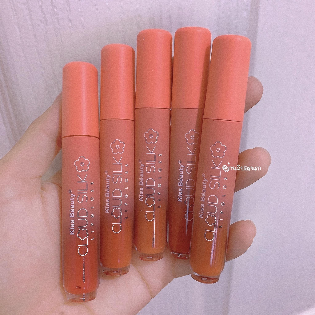 Set 5 cây son kem lì Velvet Lip Gloss của Kiss Beauty mẫu mới siêu xinh