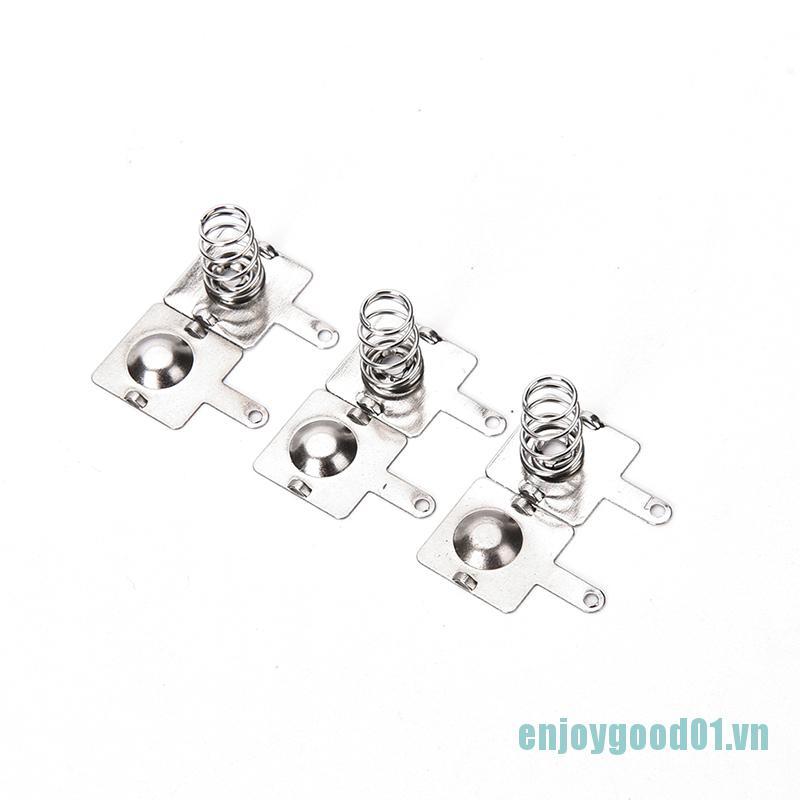 Set 10 cặp lò xo kim loại bạc 14.5mm x 9mm chuyên dụng dành cho pin AA