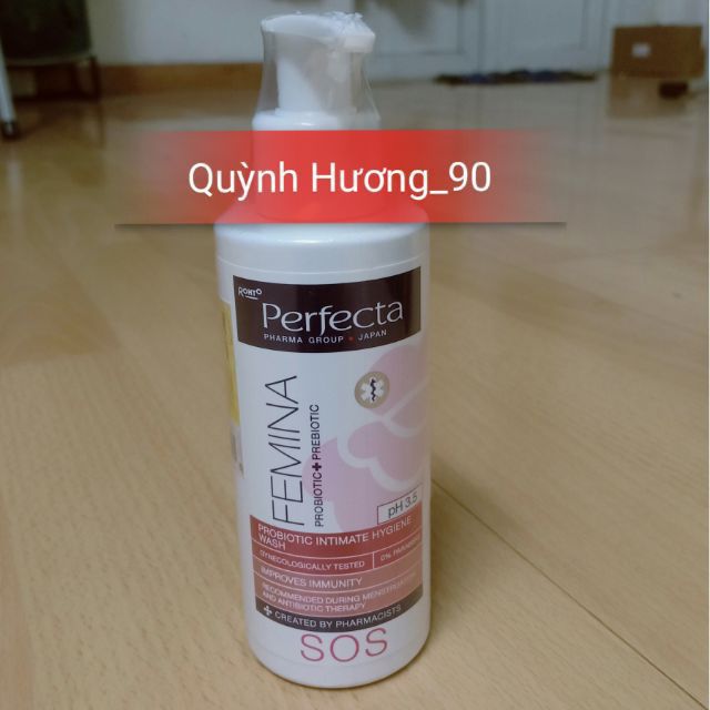 Dung dịch vệ sinh FEMINA SOS Perfecta 150ml mẫu vòi nó