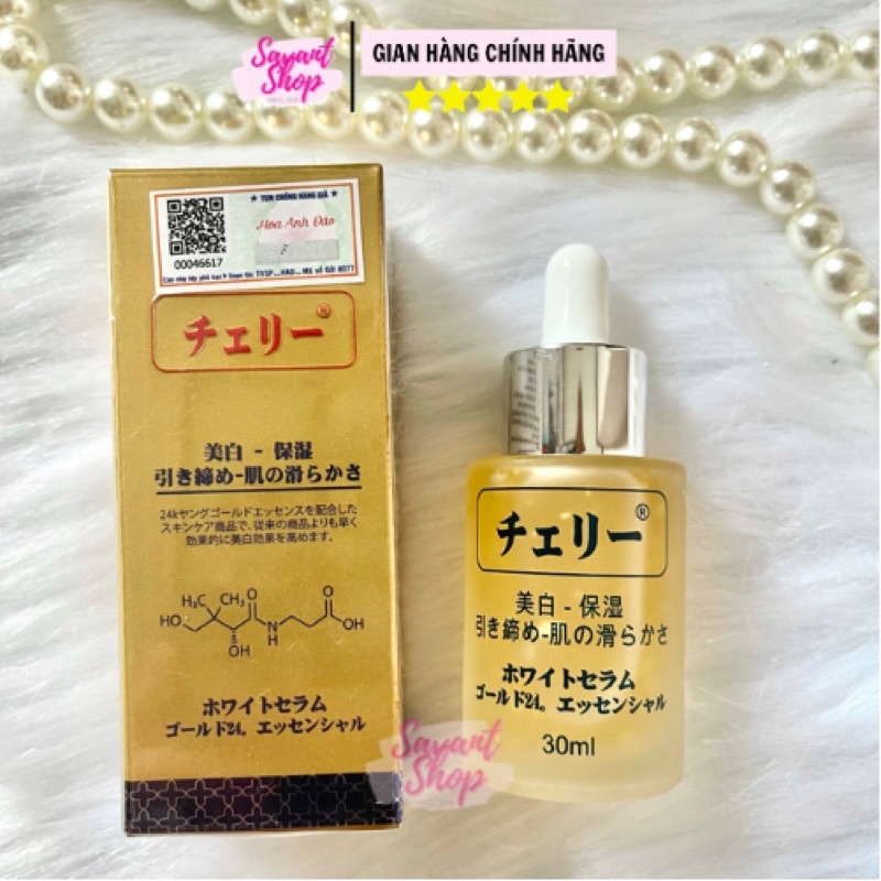 SERUM HOA ANH ĐÀO NHẬT BẢN VÀNG NON 24K TRẺ HOÁ DA 30ml