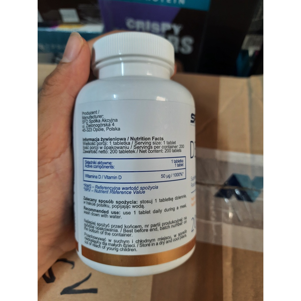 SFD Vitamin D3 2000iu - Hỗ Trợ Xương Chắc Khỏe