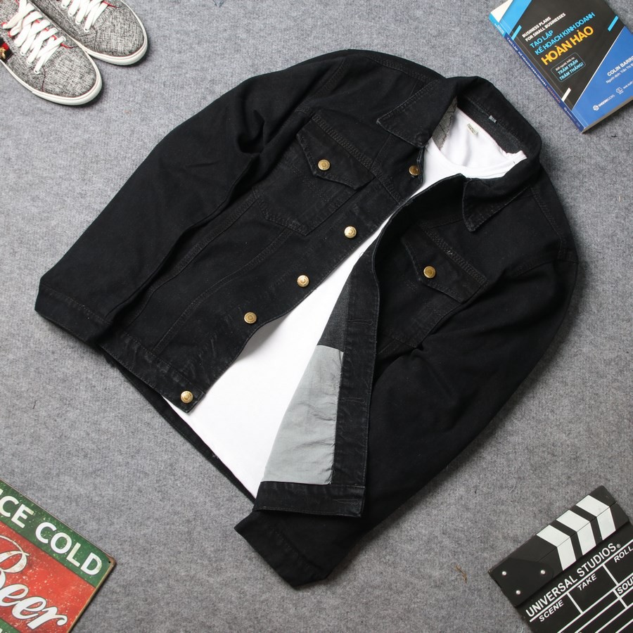 Áo khoác jean nam TS419 bền đẹp cá tính Tronshop chuyên áo khoác nam